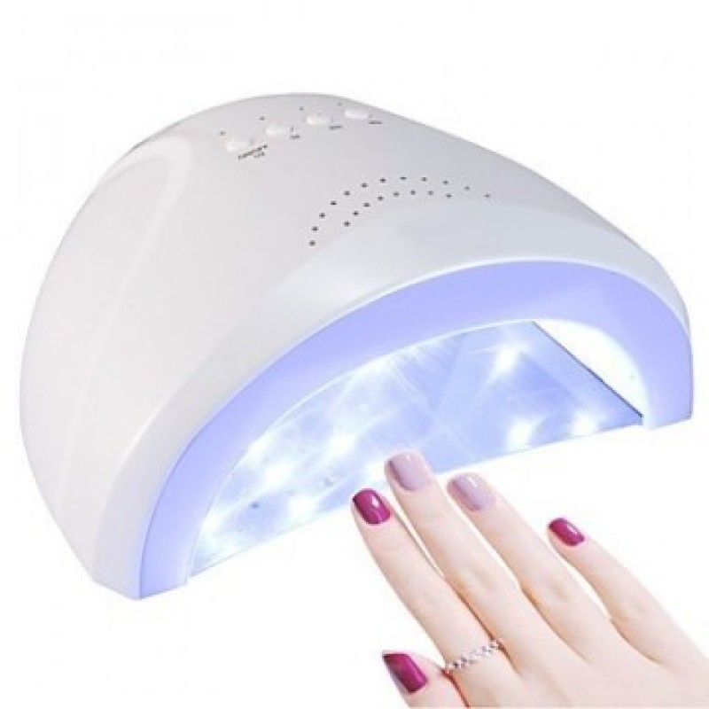 Lampa UV LED profesionala cu senzor si timer SunOne 48w- Alb