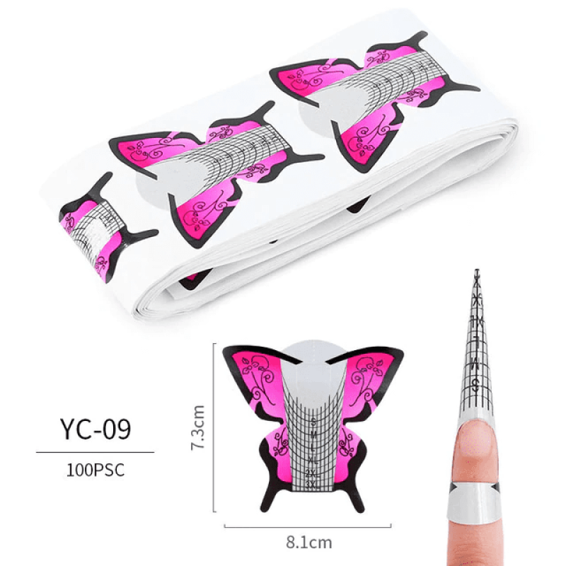 SABLOANE fluture roz 500buc. YC-09